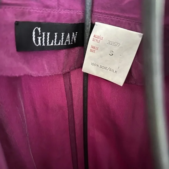 VINTAGE 80s, 100% silk gown, medium/8✨ - Picture 5 of 16